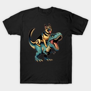 Paws and Pose German Shepherd T-Shirts Tailored for Trendsetters T-Shirt